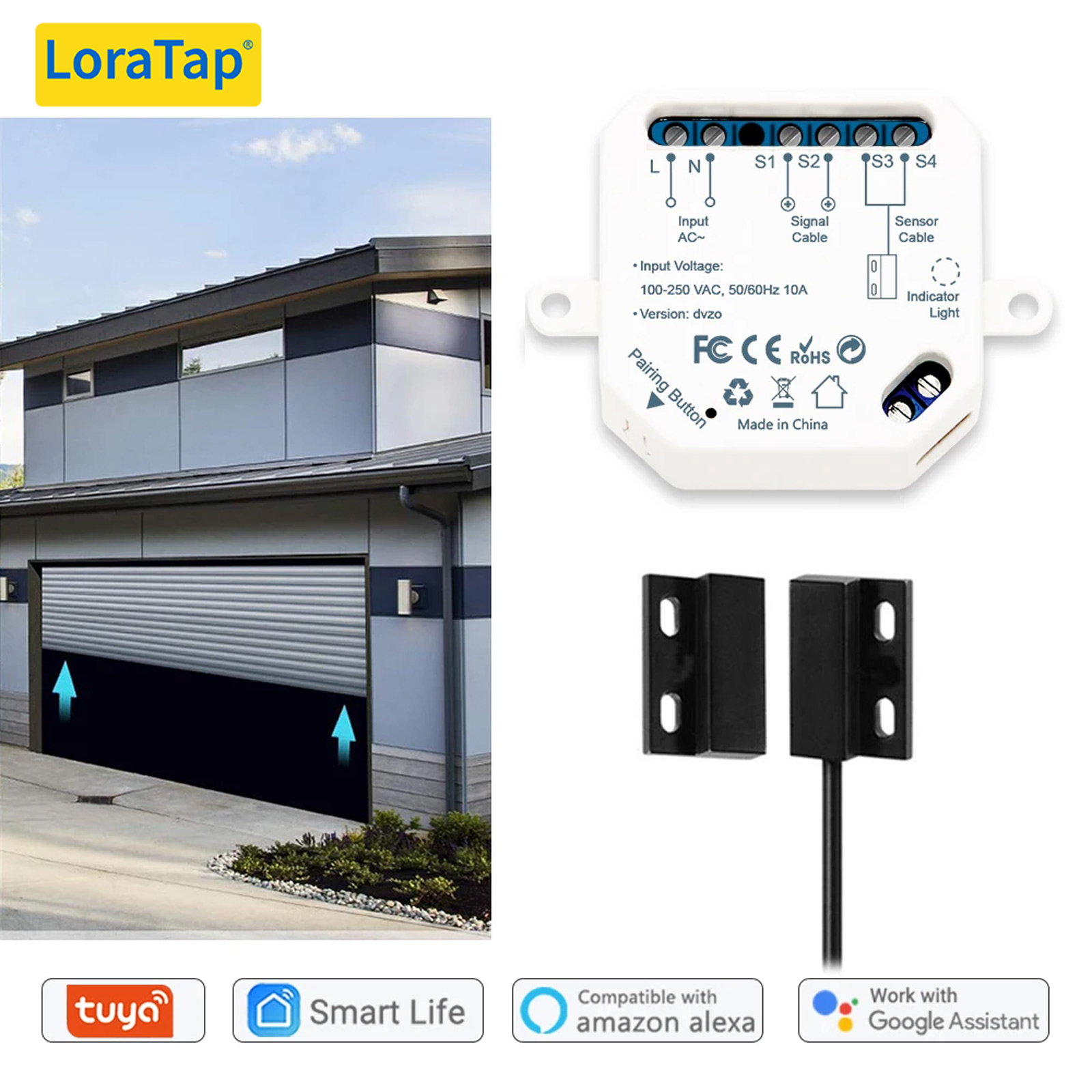 Home Automation Diy - LoraTap Tuya Smart Life Garage Door