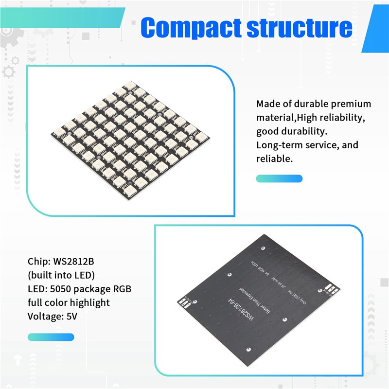 2025 Trend WS2812 LED 5050 RGB - Rgb Led Matrix 8X8 review and price