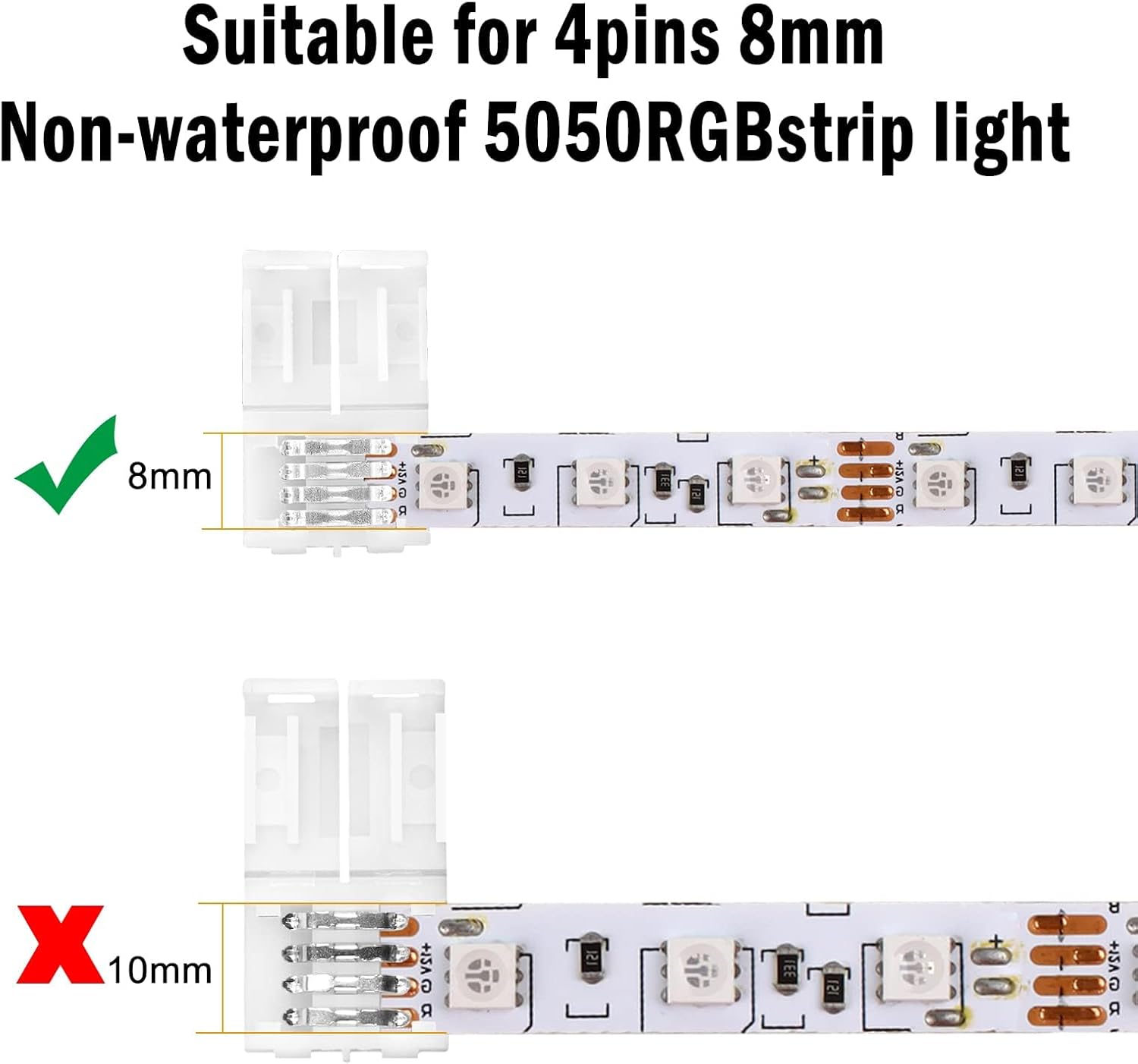 8mm-10mm 4-Pin I Shape LED Str - Rgb Led Matrix 8X8 review and price