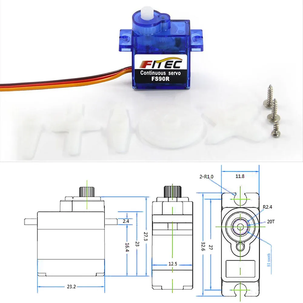 Feetech Mini FS90R Micro Servo - Diy Automation review and price
