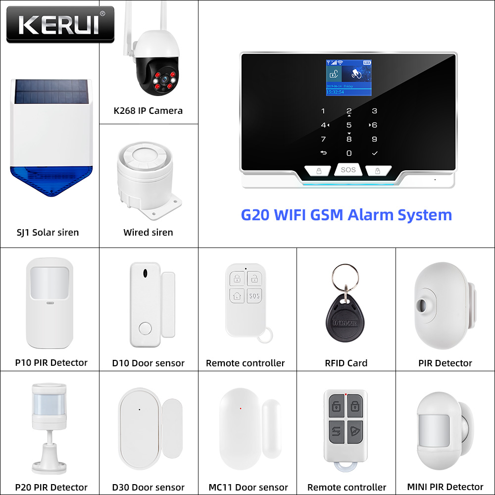 KERUI 433MHz DIY Alarm Kit G20 - Home Automation Diy Kit review and price