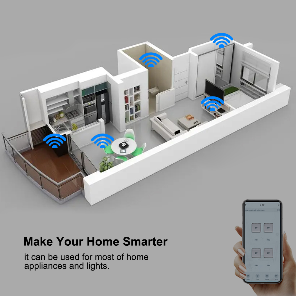 Smart Switch 4CH Relay Module  - Home Automation Technology review and price