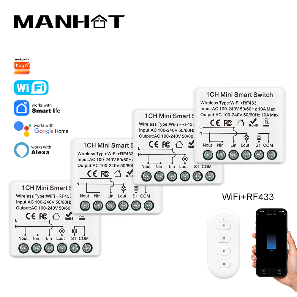 10A Mini WIFI Smart Switch RF4 - Home Automation Technology review and price